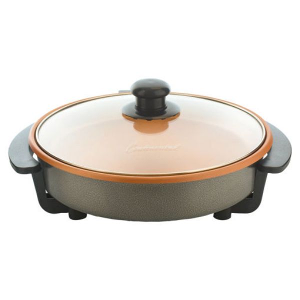 Imagen de Sartén Eléctrico Continental CE-SK909CR CE Tapa Vidrio Redondo 12" 