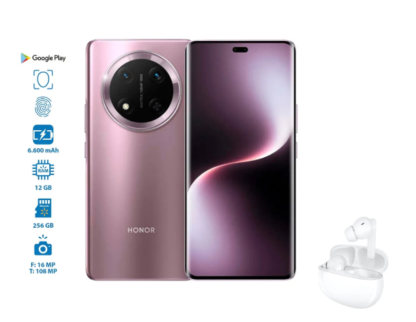 Imagen de Teléfono Celular Honor Magic 7 Lite NFC 12GB+256GB + AUDIFONOS