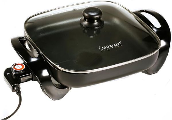 Imagen de Sartén Eléctrico Continental CE23741CR Tapa Vidrio 12"